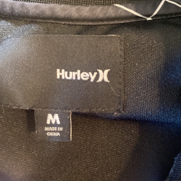 Hurley Jacket Lightweight Medium M Black EUC Zip Up - Picture 5 of 6